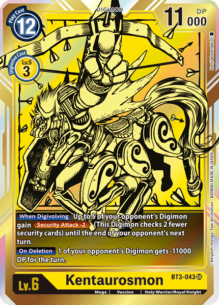 Kentaurosmon [BT3-043] (Alternate Art) [Release Special Booster Ver.1.0] | Clutch Gaming