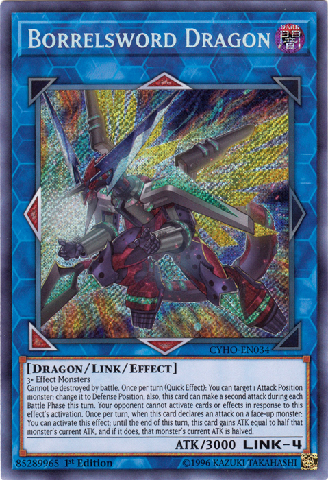 Borrelsword Dragon [CYHO-EN034] Secret Rare | Clutch Gaming