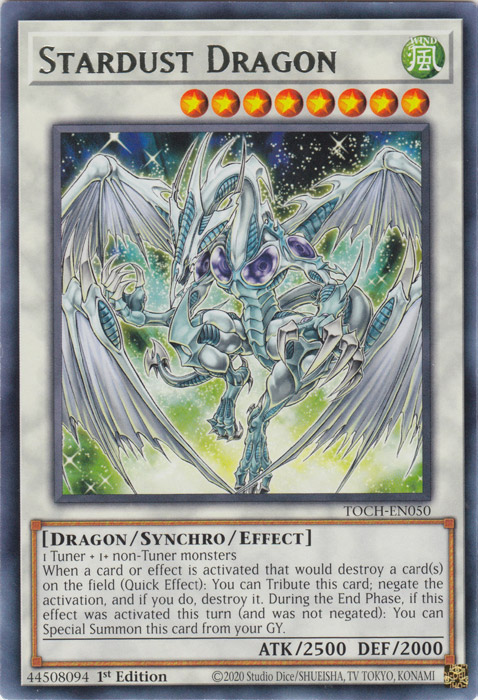 Stardust Dragon [TOCH-EN050] Rare | Clutch Gaming