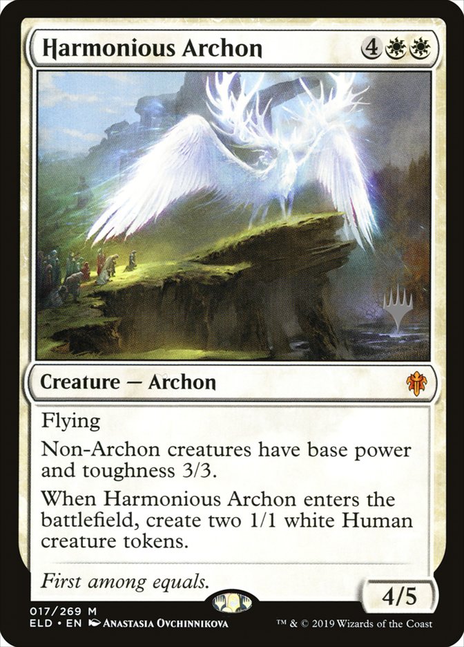 Harmonious Archon (Promo Pack) [Throne of Eldraine Promos] | Clutch Gaming