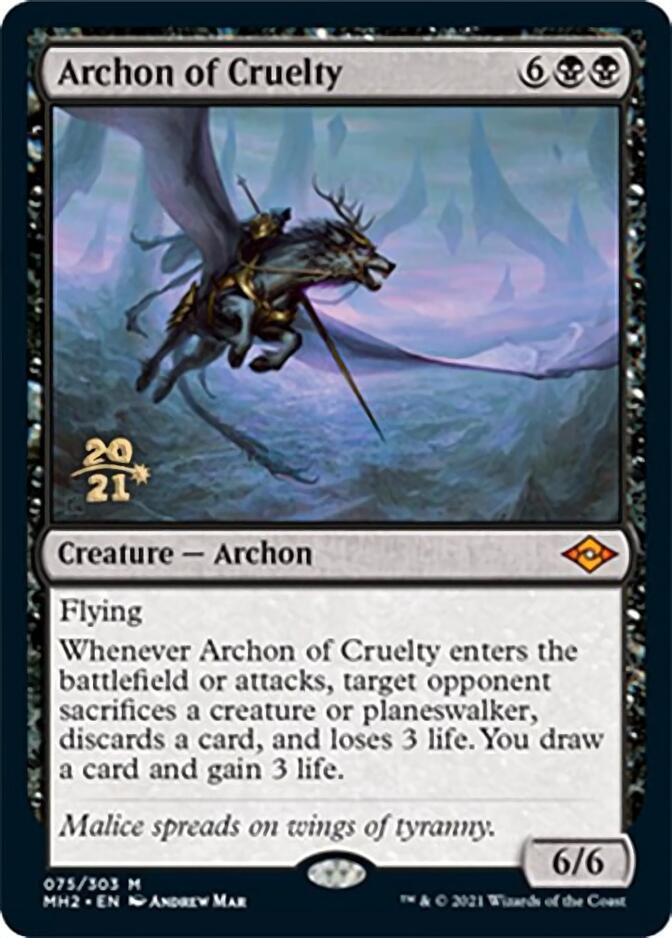 Archon of Cruelty [Modern Horizons 2 Prerelease Promos] | Clutch Gaming