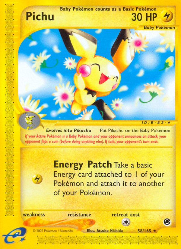 Pichu (58/165) [Expedition: Base Set] | Clutch Gaming