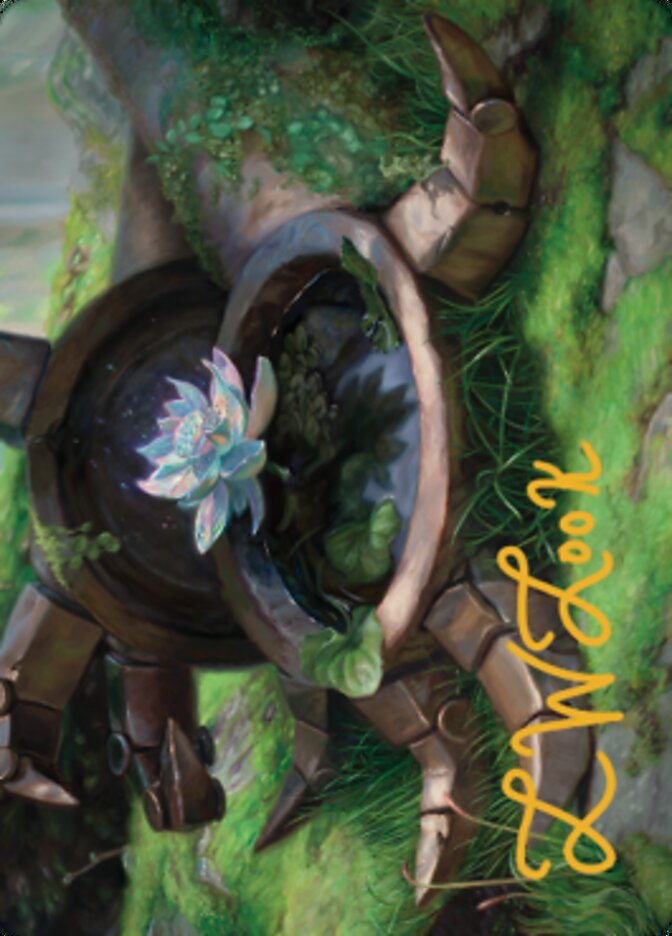 Timeless Lotus Art Card (Gold-Stamped Signature) [Dominaria United Art Series] | Clutch Gaming