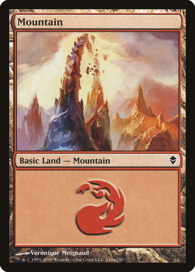 Mountain (244a) [Zendikar] | Clutch Gaming