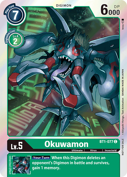 Okuwamon [BT1-077] (Event Pack) [Release Special Booster Ver.1.0 Promos] | Clutch Gaming