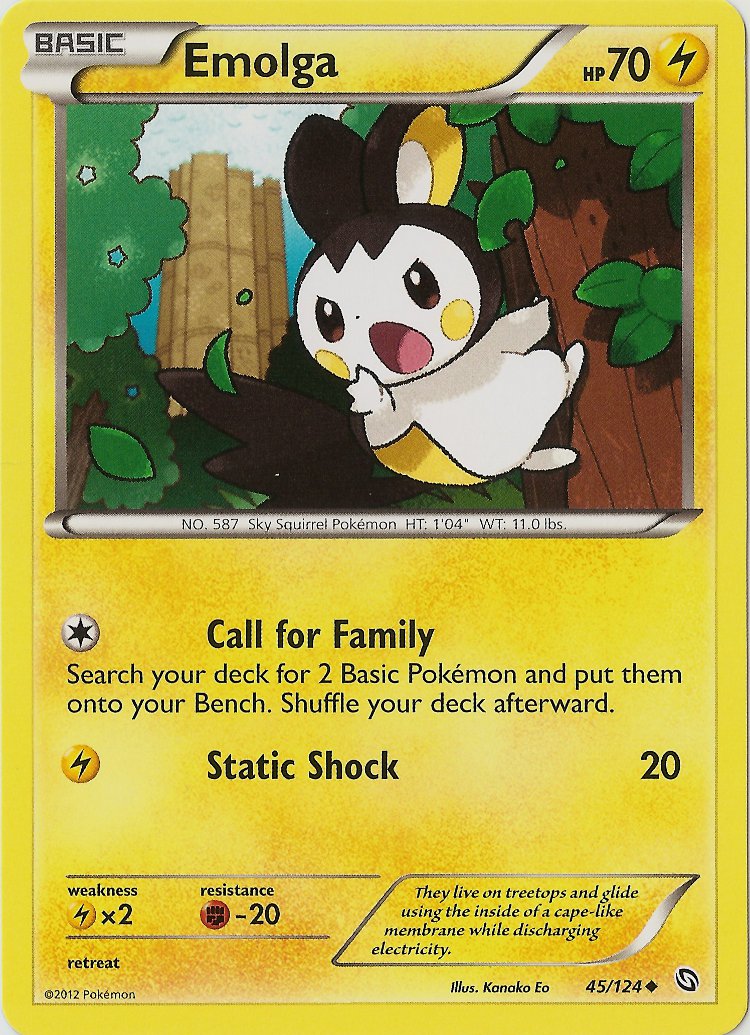 Emolga (45/124) [Black & White: Dragons Exalted] | Clutch Gaming