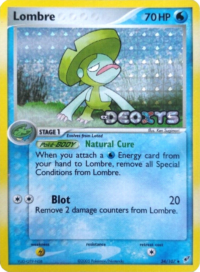 Lombre (34/107) (Stamped) [EX: Deoxys] | Clutch Gaming