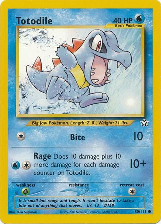 Totodile (80/111) [Neo Genesis Unlimited] | Clutch Gaming