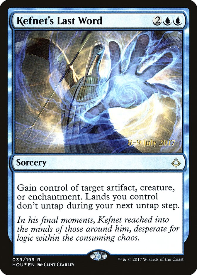 Kefnet's Last Word [Hour of Devastation Prerelease Promos] | Clutch Gaming