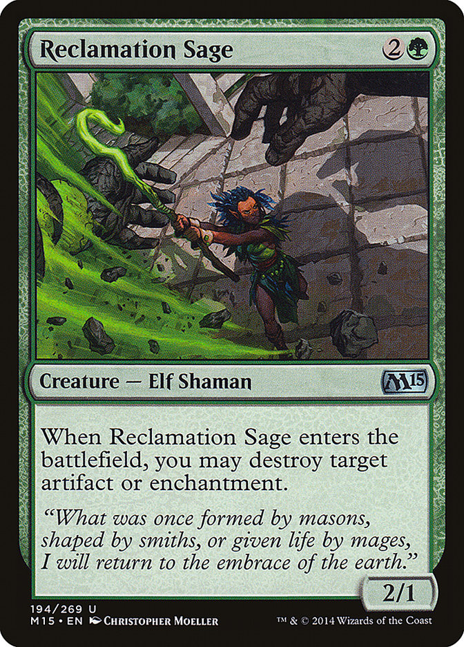 Reclamation Sage [Magic 2015] | Clutch Gaming