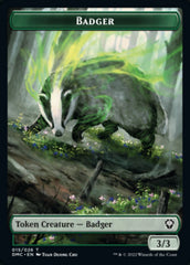 Soldier // Badger Double-Sided Token [Dominaria United Tokens] | Clutch Gaming