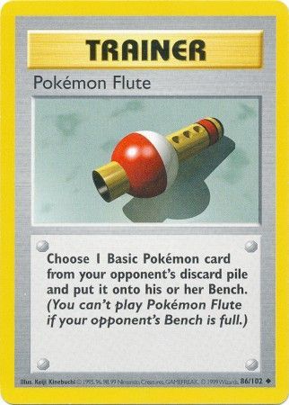 Pokemon Flute (86/102) [Base Set Shadowless Unlimited] | Clutch Gaming