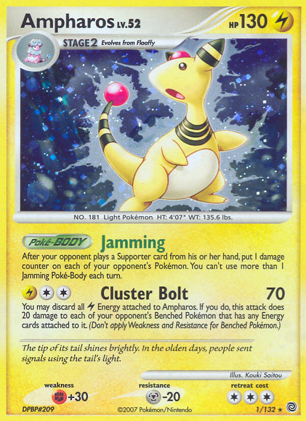 Ampharos (1/132) [Diamond & Pearl: Secret Wonders] | Clutch Gaming