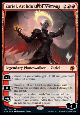 Zariel, Archduke of Avernus (Promo Pack) [Dungeons & Dragons: Adventures in the Forgotten Realms Promos] | Clutch Gaming