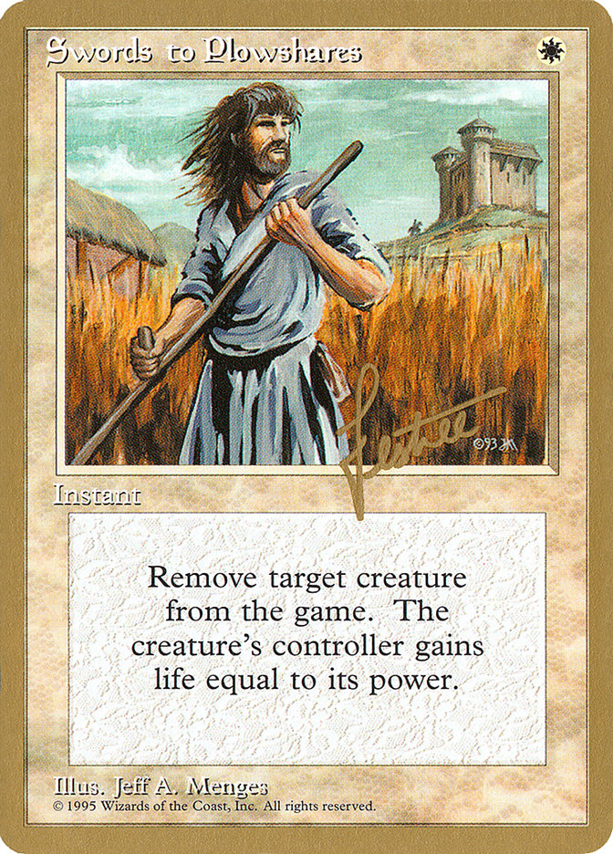 Swords to Plowshares (Bertrand Lestree) [Pro Tour Collector Set] | Clutch Gaming