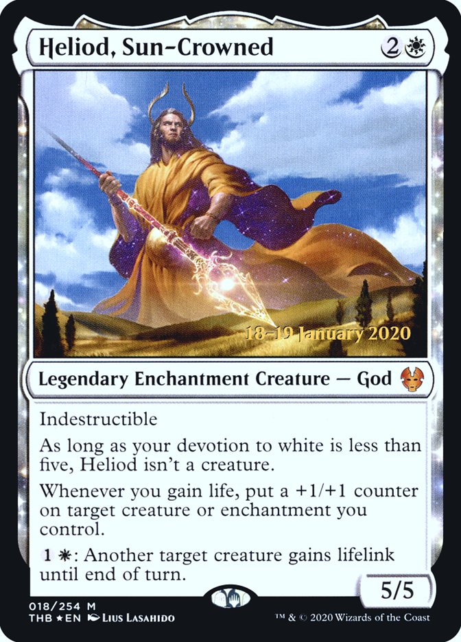 Heliod, Sun-Crowned [Theros Beyond Death Prerelease Promos] | Clutch Gaming