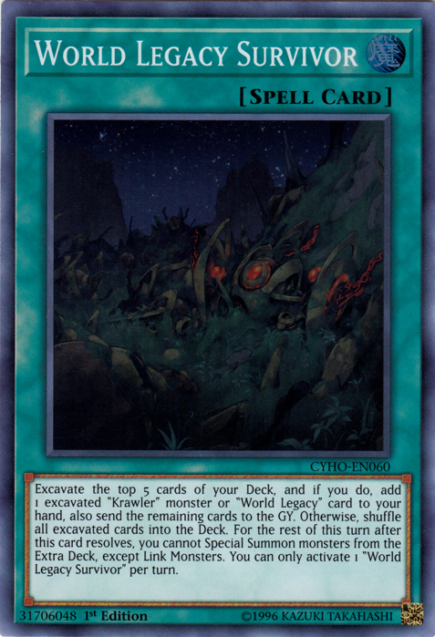 World Legacy Survivor [CYHO-EN060] Super Rare | Clutch Gaming