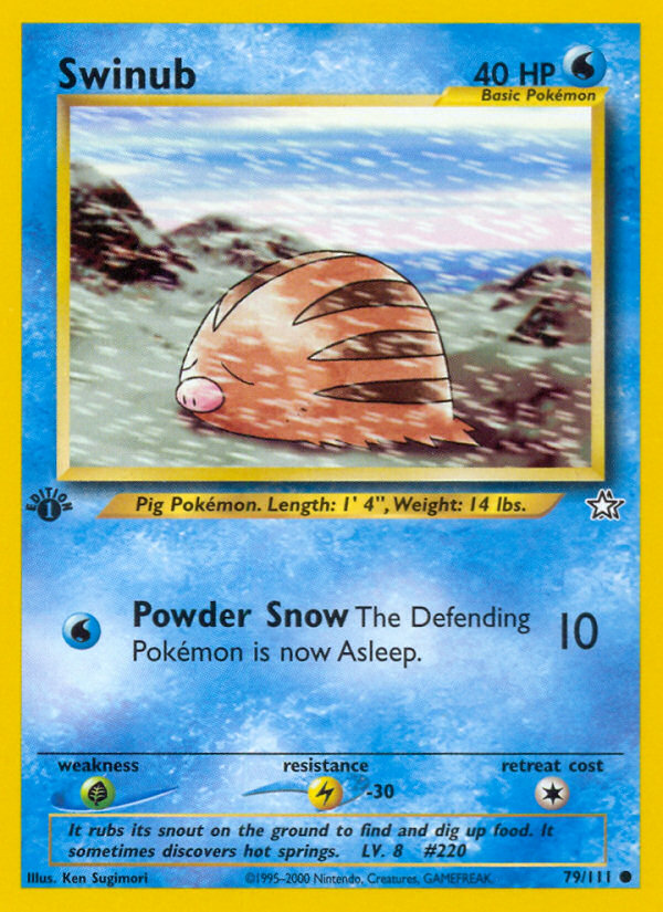 Swinub (79/111) [Neo Genesis 1st Edition] | Clutch Gaming