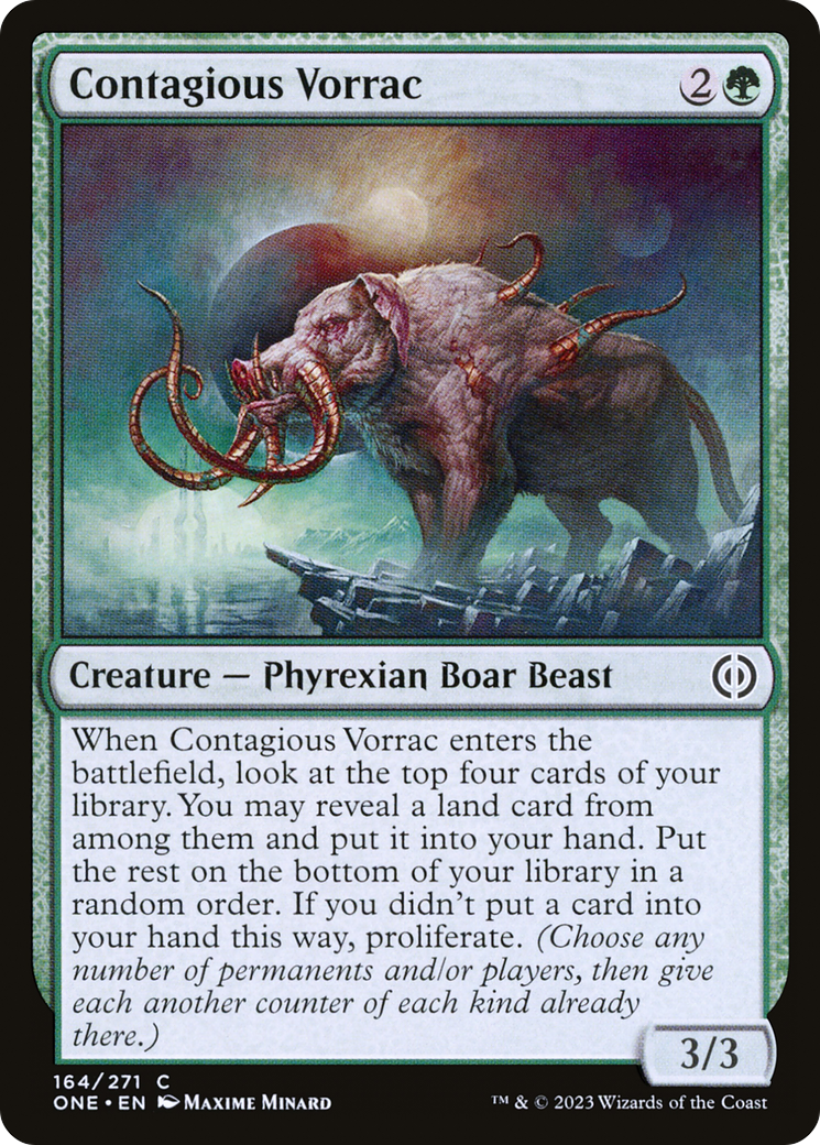 Contagious Vorrac [Phyrexia: All Will Be One] | Clutch Gaming