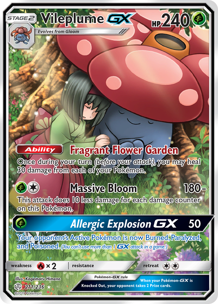 Vileplume GX (211/236) [Sun & Moon: Cosmic Eclipse] | Clutch Gaming