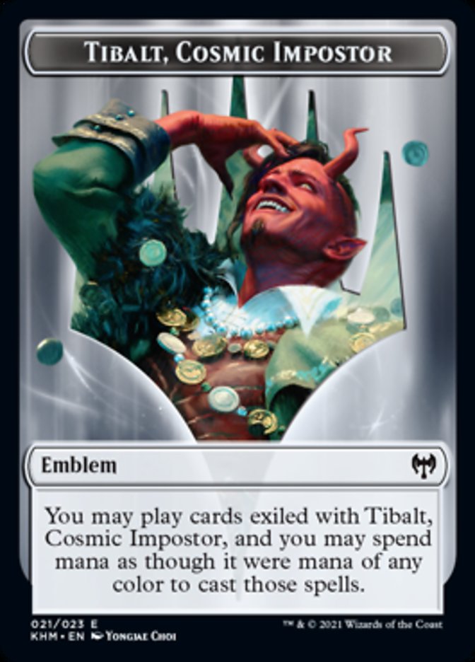 Tibalt, Cosmic Impostor Emblem [Kaldheim Tokens] | Clutch Gaming