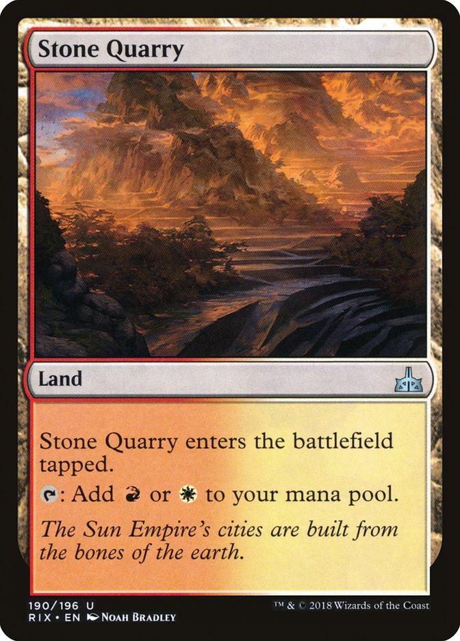 Stone Quarry [Rivals of Ixalan] | Clutch Gaming