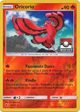 Oricorio (14/145) (League Promo) [Sun & Moon: Guardians Rising] | Clutch Gaming