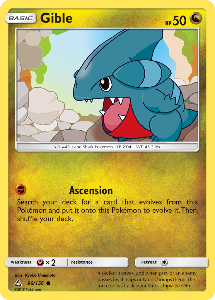 Gible (96/156) [Sun & Moon: Ultra Prism] | Clutch Gaming