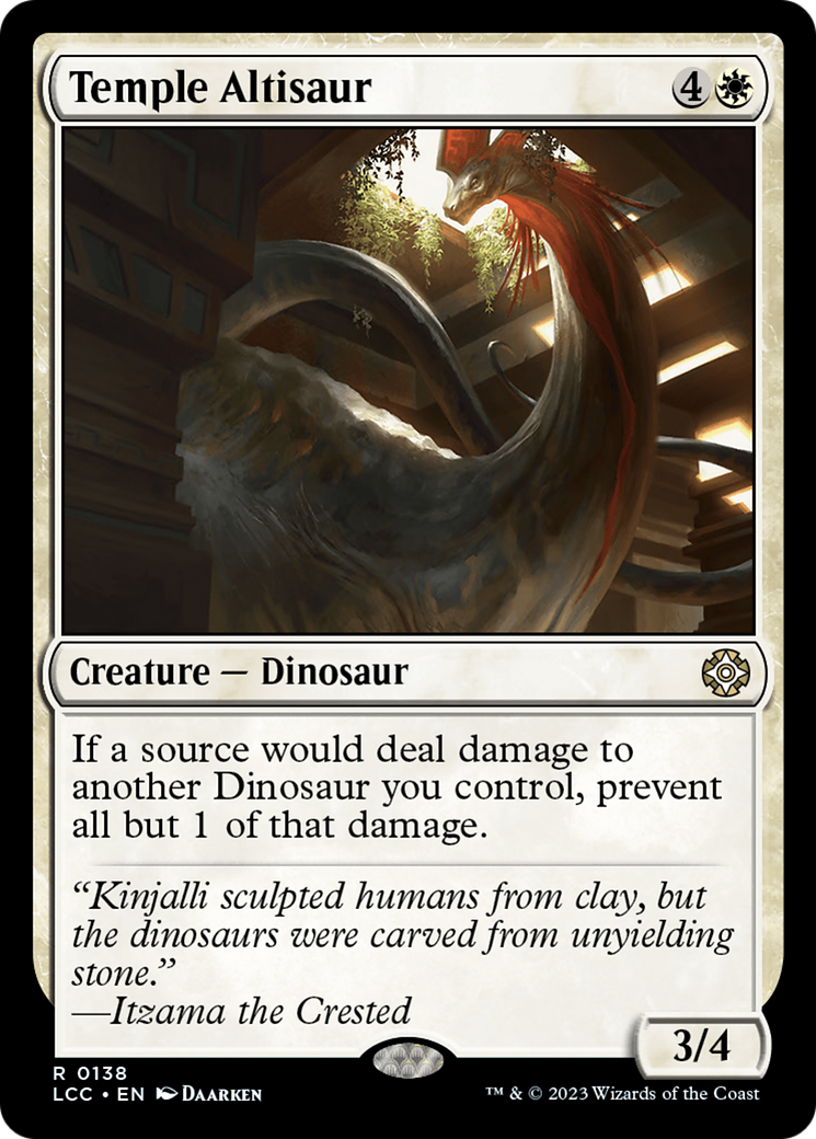 Temple Altisaur [The Lost Caverns of Ixalan Commander] | Clutch Gaming