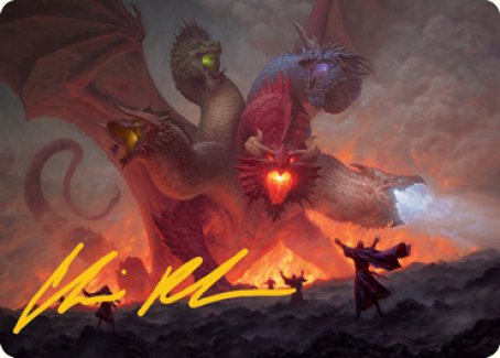 Tiamat Art Card (Gold-Stamped Signature) [Dungeons & Dragons: Adventures in the Forgotten Realms Art Series] | Clutch Gaming