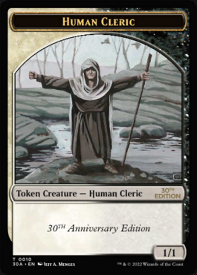 Human Cleric Token [30th Anniversary Tokens] | Clutch Gaming