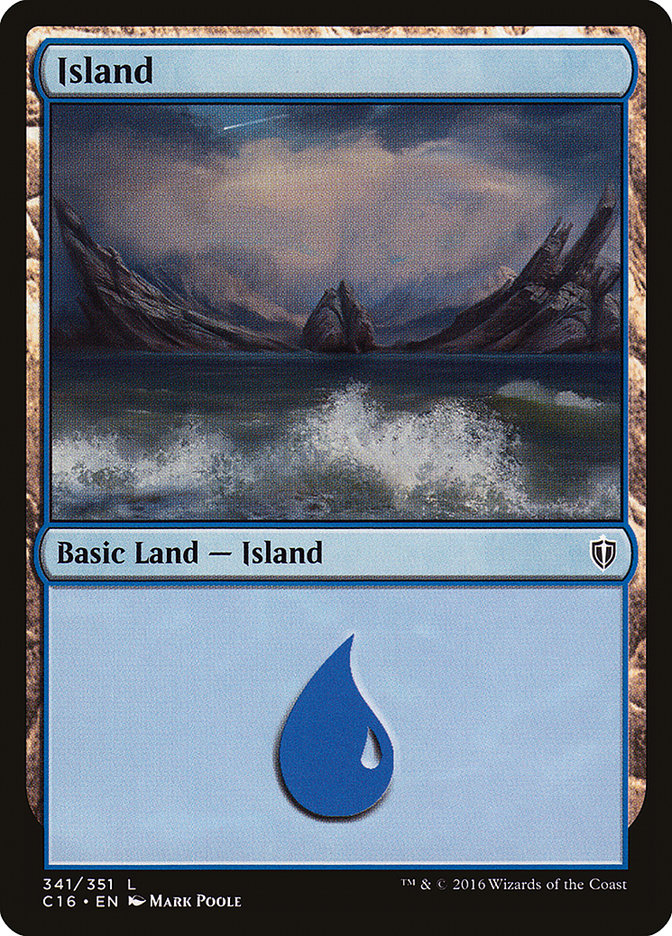 Island (341) [Commander 2016] | Clutch Gaming