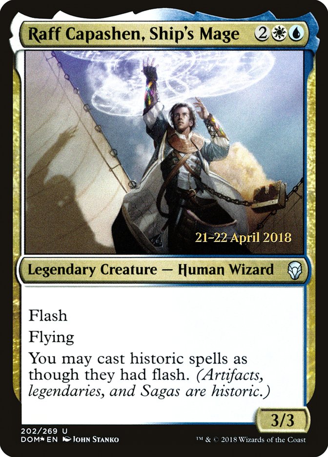 Raff Capashen, Ship's Mage [Dominaria Prerelease Promos] | Clutch Gaming