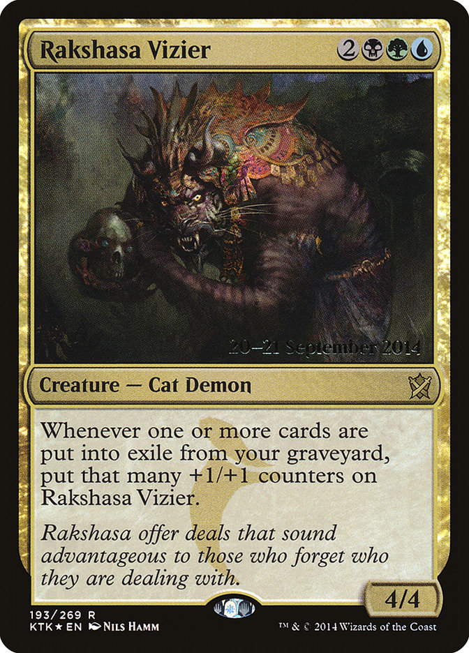 Rakshasa Vizier [Khans of Tarkir Prerelease Promos] | Clutch Gaming