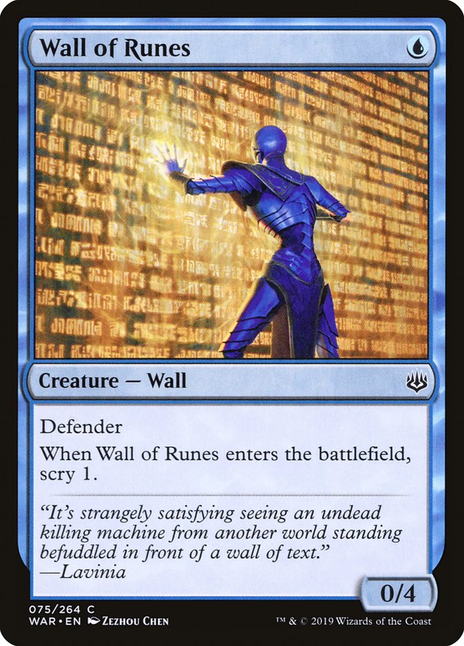 Wall of Runes [War of the Spark] | Clutch Gaming