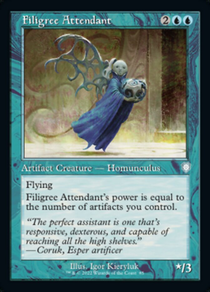 Filigree Attendant (Retro) [The Brothers' War Commander] | Clutch Gaming