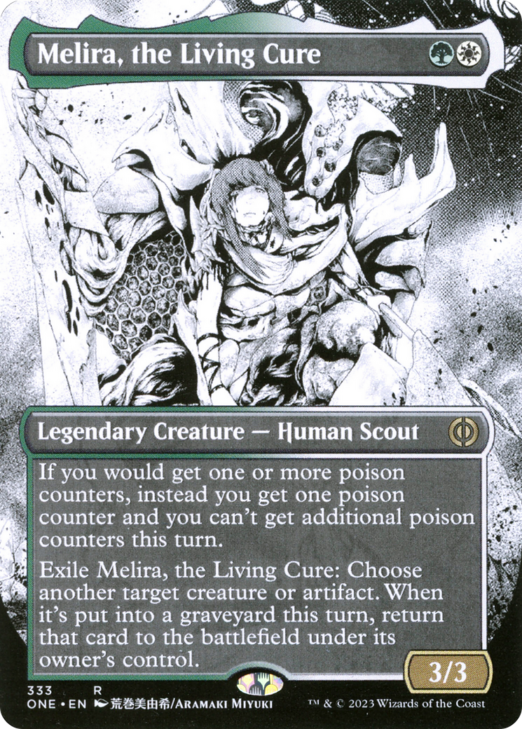 Melira, the Living Cure (Borderless Manga) [Phyrexia: All Will Be One] | Clutch Gaming