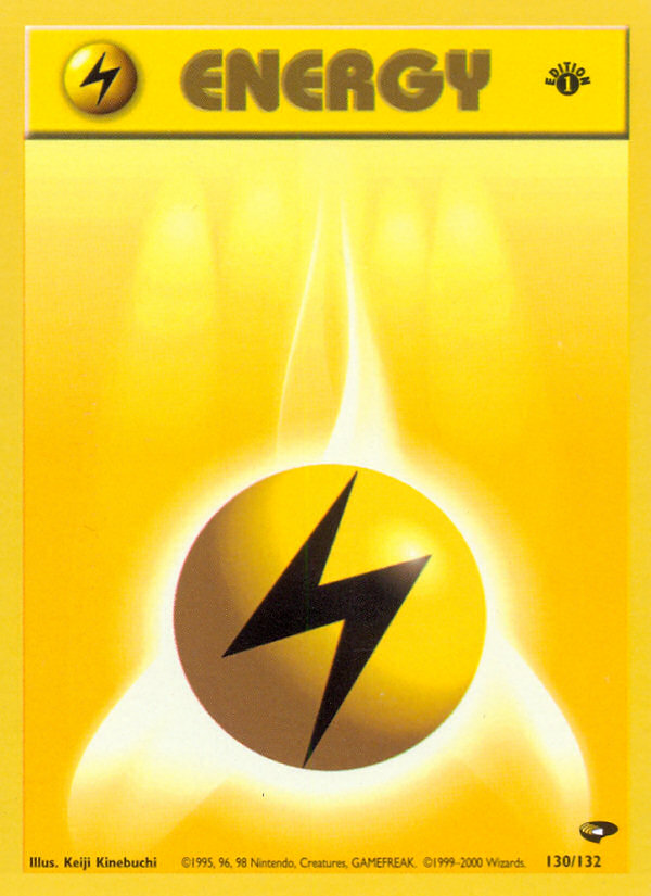 Lightning Energy (130/132) [Gym Challenge 1st Edition] | Clutch Gaming