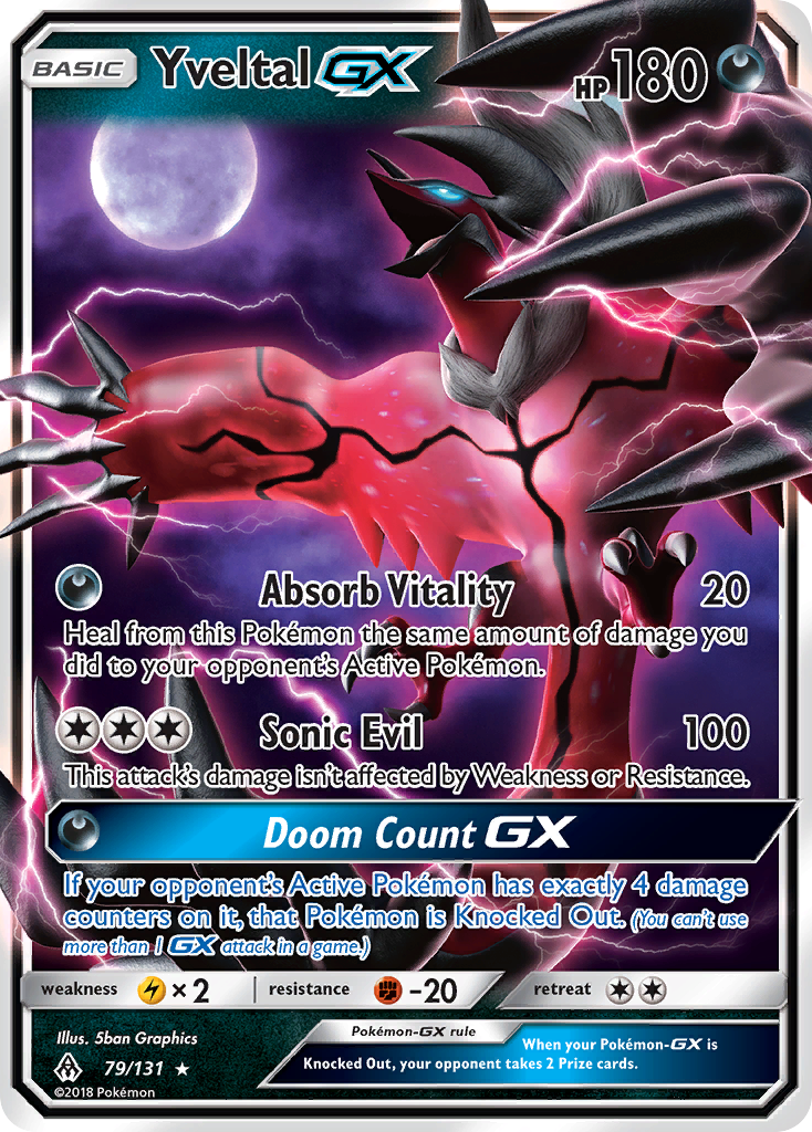 Yveltal GX (79/131) [Sun & Moon: Forbidden Light] | Clutch Gaming