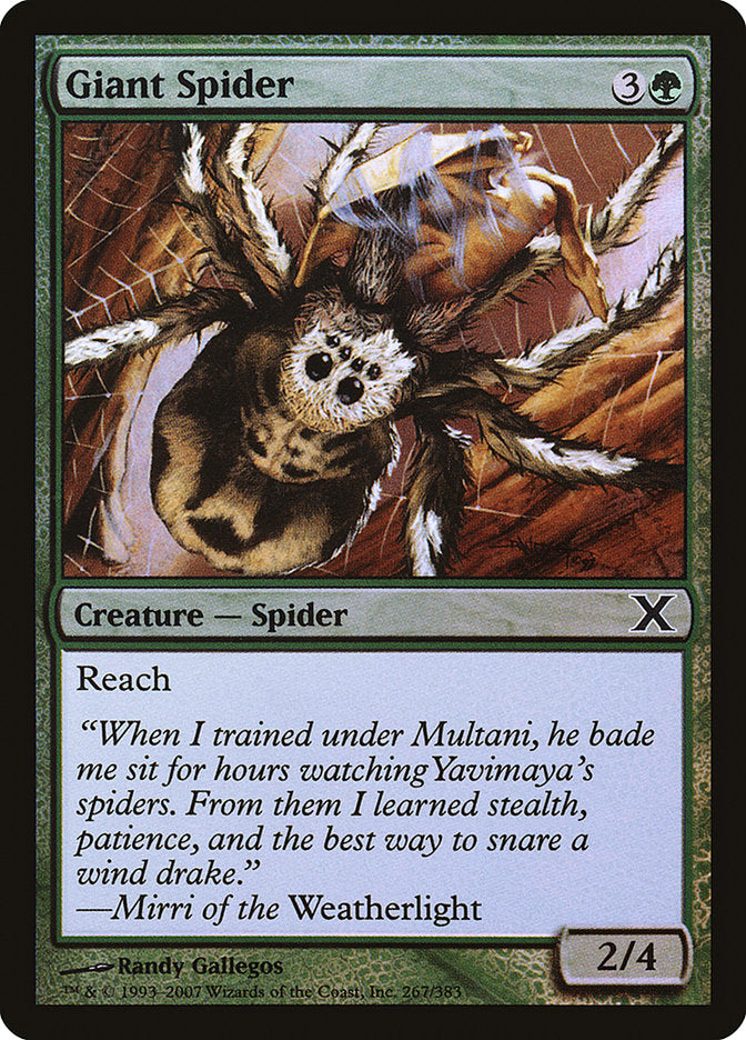 Giant Spider (Premium Foil) [Tenth Edition] | Clutch Gaming