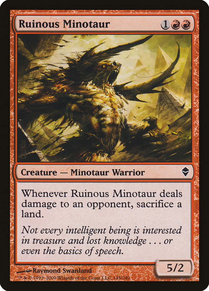 Ruinous Minotaur [Zendikar] | Clutch Gaming