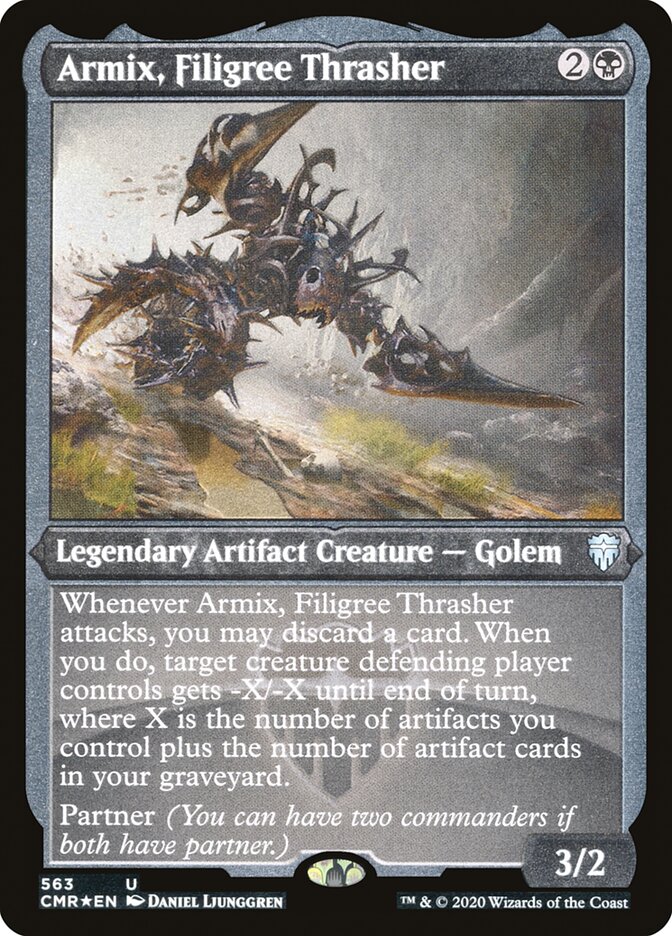 Armix, Filigree Thrasher (Etched) [Commander Legends] | Clutch Gaming