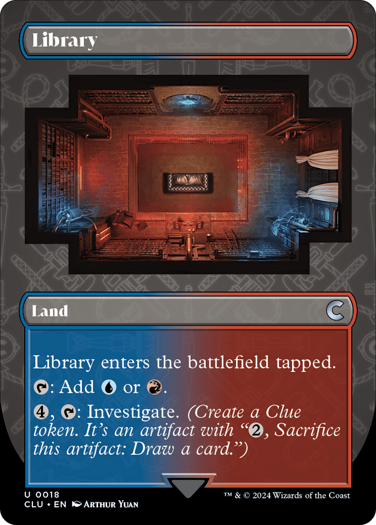 Library (Borderless) [Ravnica: Clue Edition] | Clutch Gaming