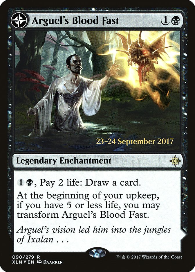 Arguel's Blood Fast // Temple of Aclazotz [Ixalan Prerelease Promos] | Clutch Gaming