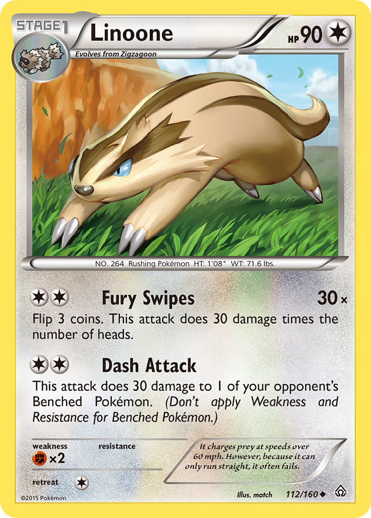 Linoone (112/160) [XY: Primal Clash] | Clutch Gaming