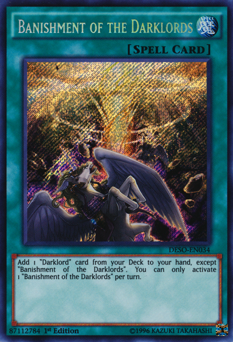 Banishment of the Darklords [DESO-EN034] Secret Rare | Clutch Gaming