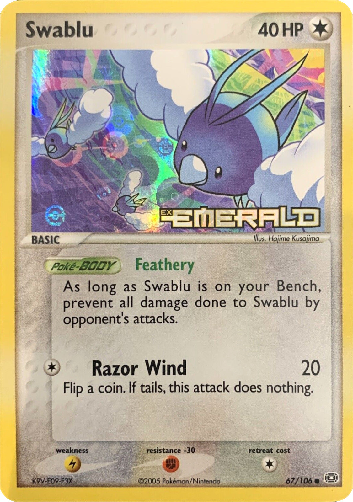 Swablu (67/106) (Stamped) [EX: Emerald] | Clutch Gaming