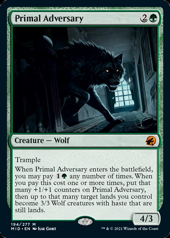 Primal Adversary [Innistrad: Midnight Hunt] | Clutch Gaming