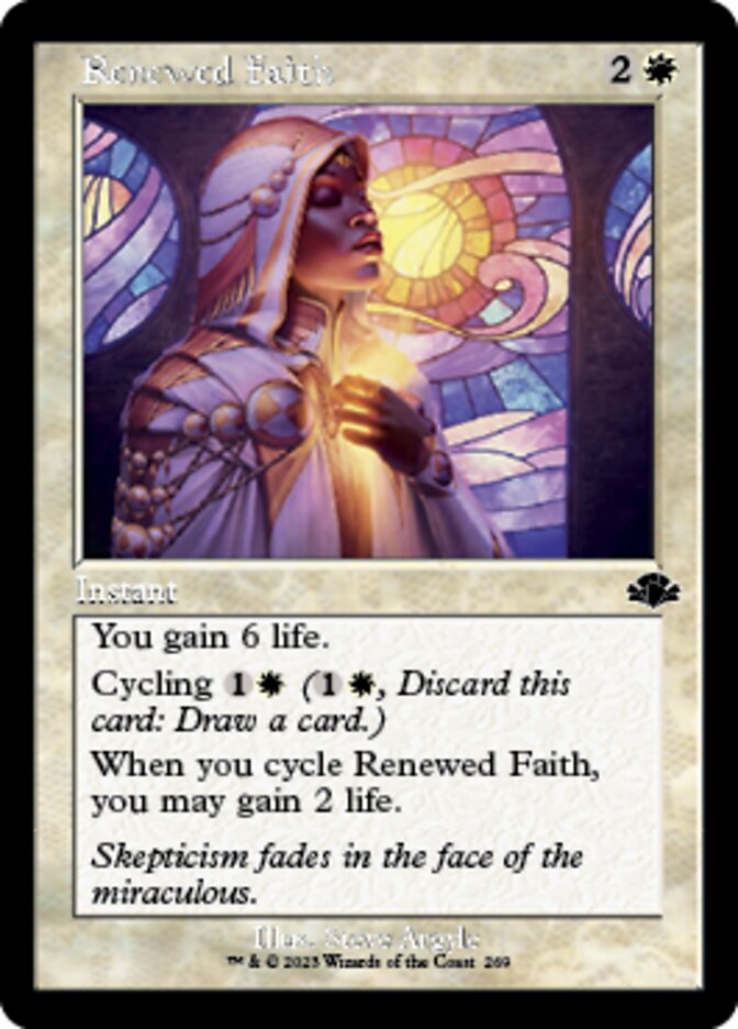Renewed Faith (Retro) [Dominaria Remastered] | Clutch Gaming