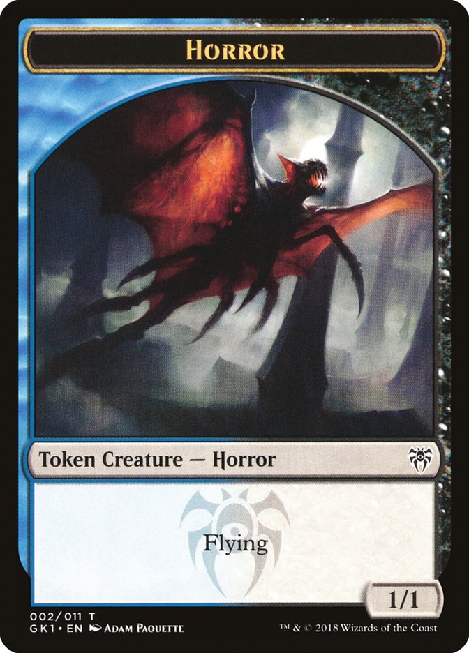 Copy // Horror Double-Sided Token [Guilds of Ravnica Guild Kit Tokens] | Clutch Gaming